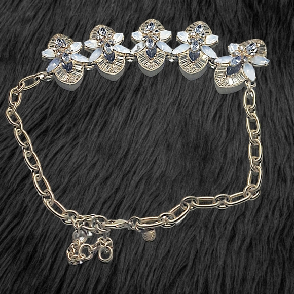 J. Crew Statement Necklace with Crystal Opal and Black and Clear Rhinest… - Picture 4 of 6